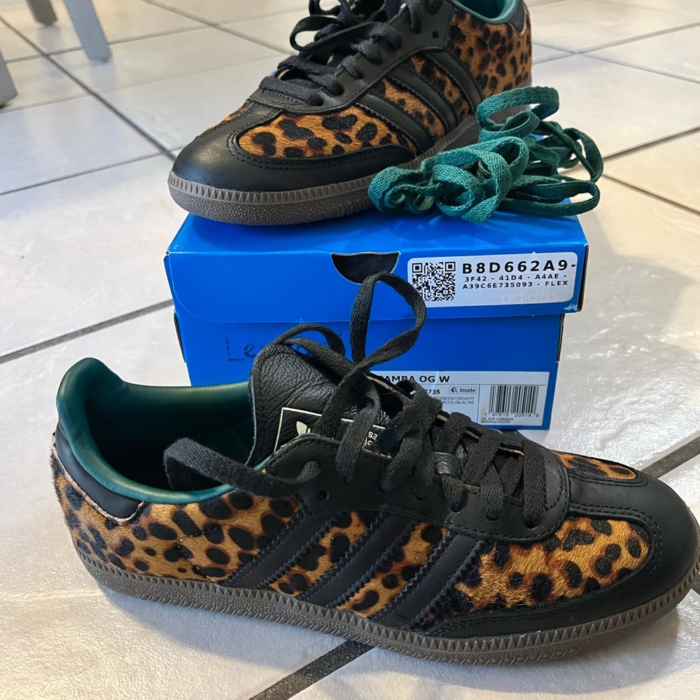 Adidas Leopard Print Sambas